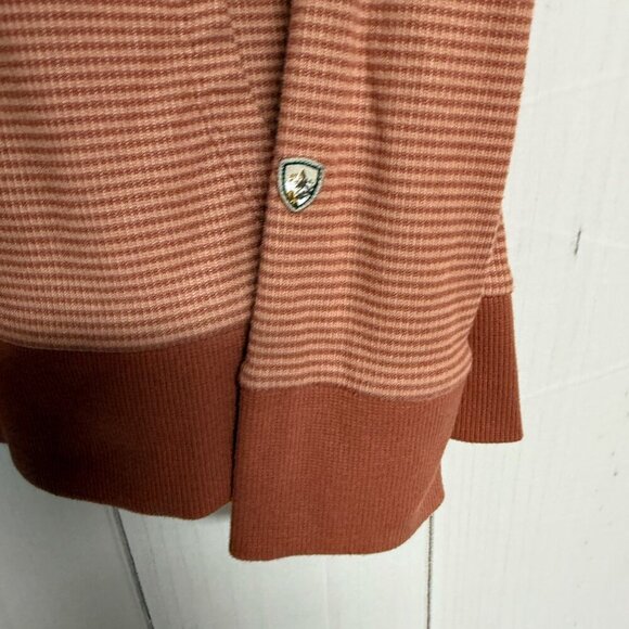 KÜHL Stria™ Pullover Hoody Women’s Small Rust Stripe Lightweight EUC - Picture 5 of 15